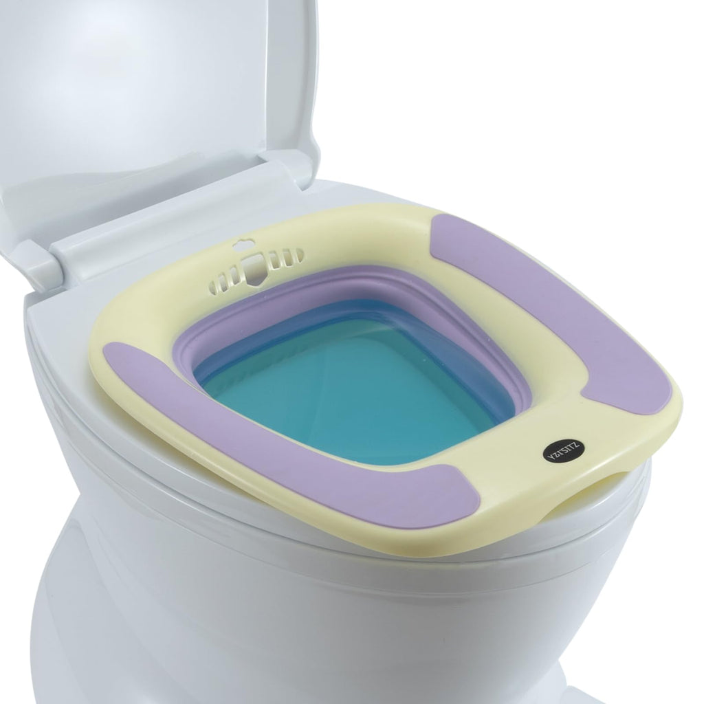 Sitz Bath Portable Sitz Bath for Postpartum Care Sitz Bath for Hemorrhoids Sitz Bath for Toilet Seat Sits Bath Tub for Women Men Adults Sitz Bath Soak Salts Basin Hip Bath Bowl Purple