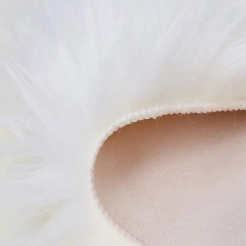 Fluffy Floral Shaped Area Rug - Non-Slip Design