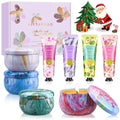 Gift Baskets for Women: Valentines Day Gifts For Her Unique Candles & Hand Cream Lotion Gifts Set Relaxing Spa Holiday Gift Set Birthday Gift for Wife Coworkers Friends Nurse Gifts Teacher Gifts