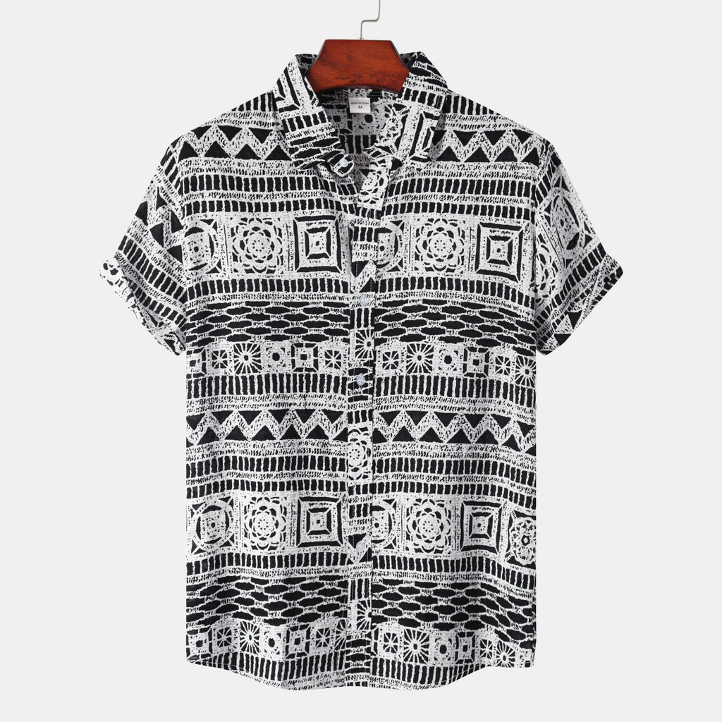 Men's Floral Short Sleeve Shirt - Summer 2022 Style