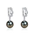 NONNYL Mothers Day gifts for mom women Wife gifts Anniversary Tahitian Black Pearls EarringBirthday day gifts Christmas day gifts Valentines Day gifts for her fine Jewelry Gifts for women wife