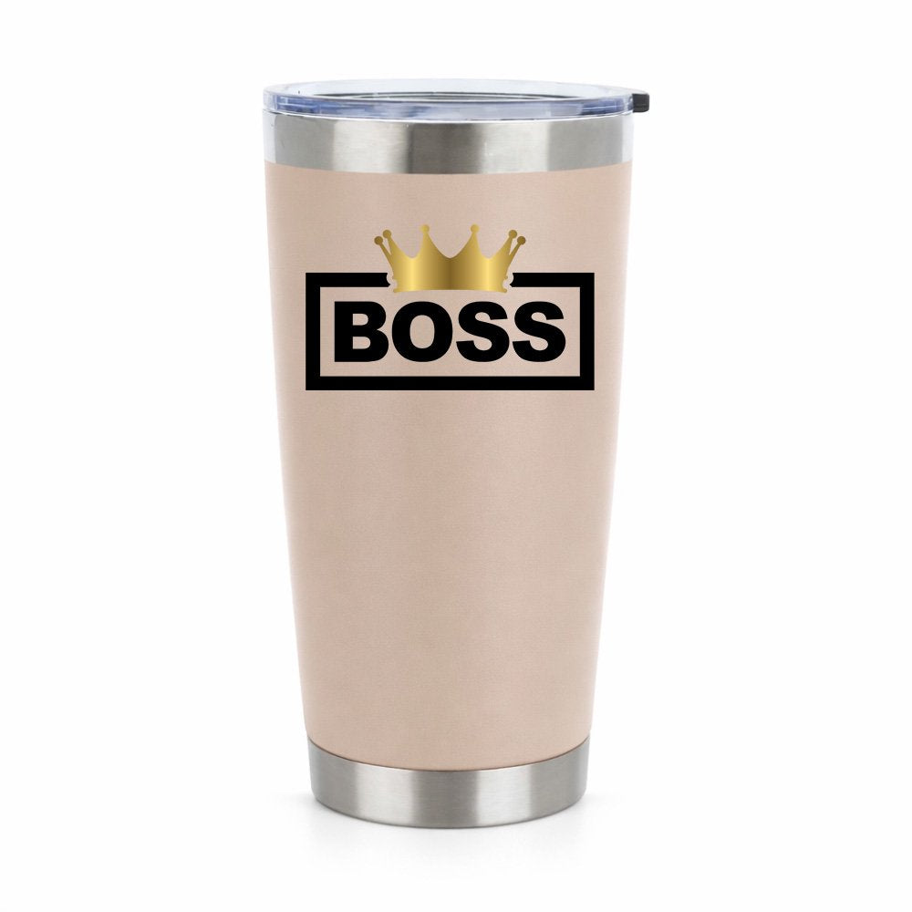 Boss Crown Gobelet Isotherme en Acier Inoxydable 20 oz