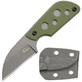 Ccanku C1297 Fixed Blade Knife9Cr18Mov Blade G10 Handle EDC Tool Knifes Neck Knife for Outdoor Camping Hiking FishingHunting with kydex Sheath (Army Green)