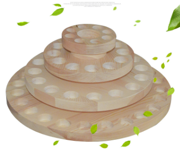 Wooden Essential Oil Box with Rotating Display Stand
