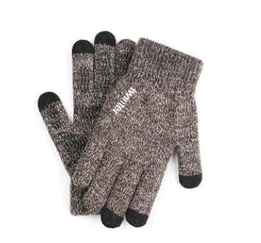 Men's Touchscreen Winter Gloves, Warm Knitted Outdoor Gloves