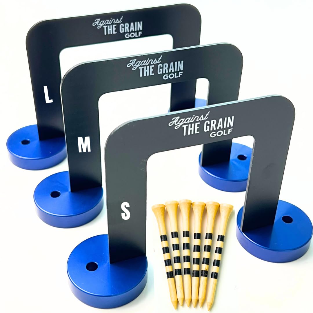 Golf Putting Gate 3 Pack with 6 Tees & Detachable Bases (Small Medium Large) Golf Putting Practice Aid Accessories for Men & Women Golf Putting Practice Aid Indoor Putting Trainer Putting Aid