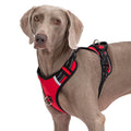 Harnais Tactique pour Chien Abuandi, Réfléchissant, Réglable avec Poignée, Contrôle Facile, Gilet pour Chien d'Assistance, Entraînement, Promenade, Harnais Anti-Traction pour Petits, Moyens et Grands Chiens, Plaque Nominale