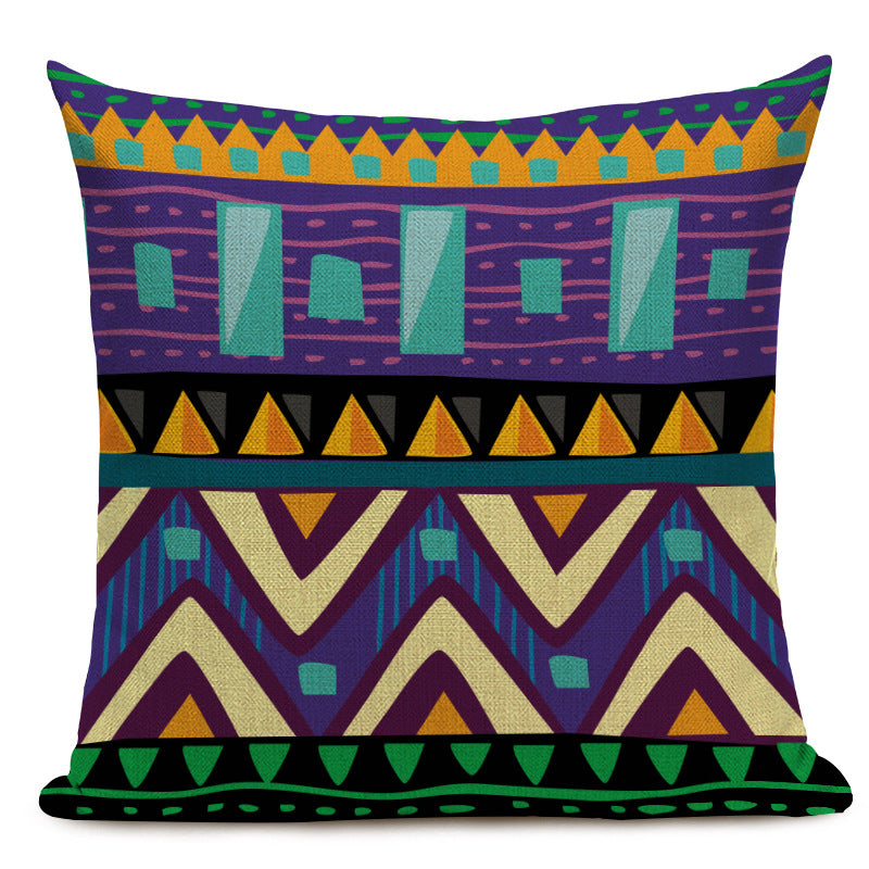 Coussin de siège auto et housse de coussin en lin style bohème