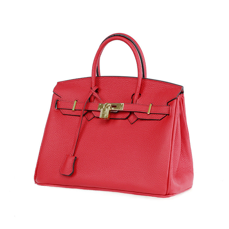 Sac platine en cuir de vachette première couche pour femme