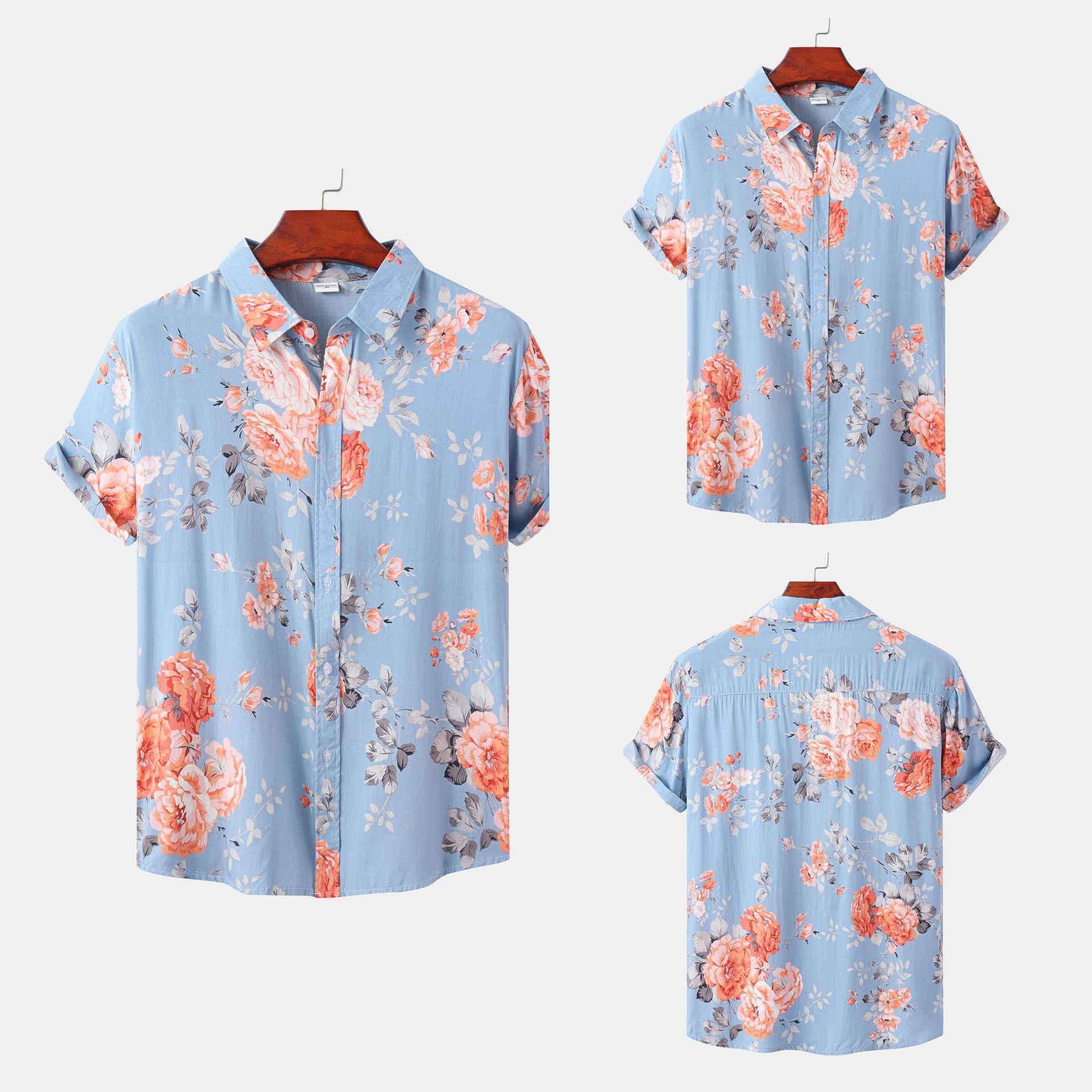 Men's Short Sleeve Floral Hawaiian Shirt 2022 Collection