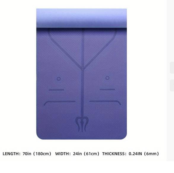 Eco-Friendly TPE Non-Slip Yoga Mat and Carpet