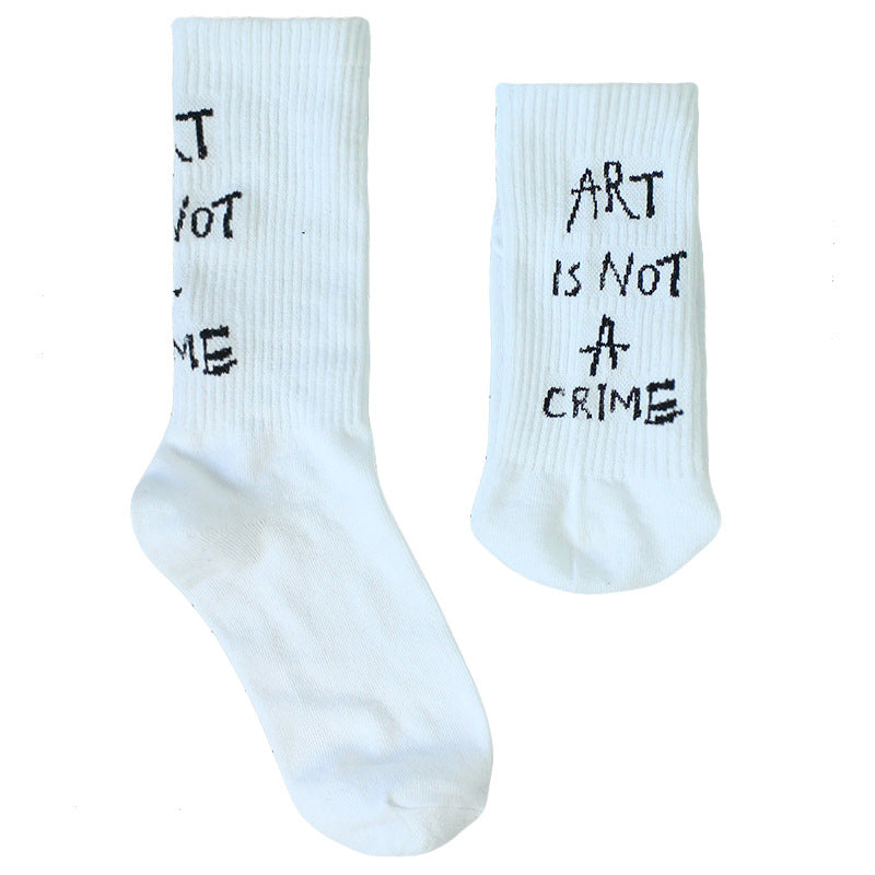 Casual Ladies' Letter Print Socks