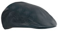 Mens Blue Flat Hat Leather Beret Newsboy Gatsby Golf Cabbie Cap L