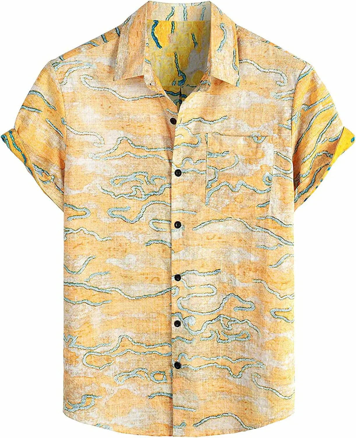 Men's Tropical Hawaiian Short Sleeve Shirt