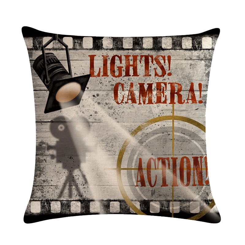 Retro Linen Sofa Pillow and Car Cushion Cover