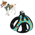 Plutus Pet Step-in Dog Harness Adjustable Reflective Soft Dog Harness Breathable Dog Vest Harness for Cats Puppy and Small Medium Dogs(XL Orange Pattern)