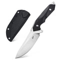 Eafengrow EF122 Fixed Blade Knife D2 Steel Blade G10 Handle Pocket Knives Fixed Knife Survival Outdoor Camping Survival Tool Knives Kydex Sheaths (Black)