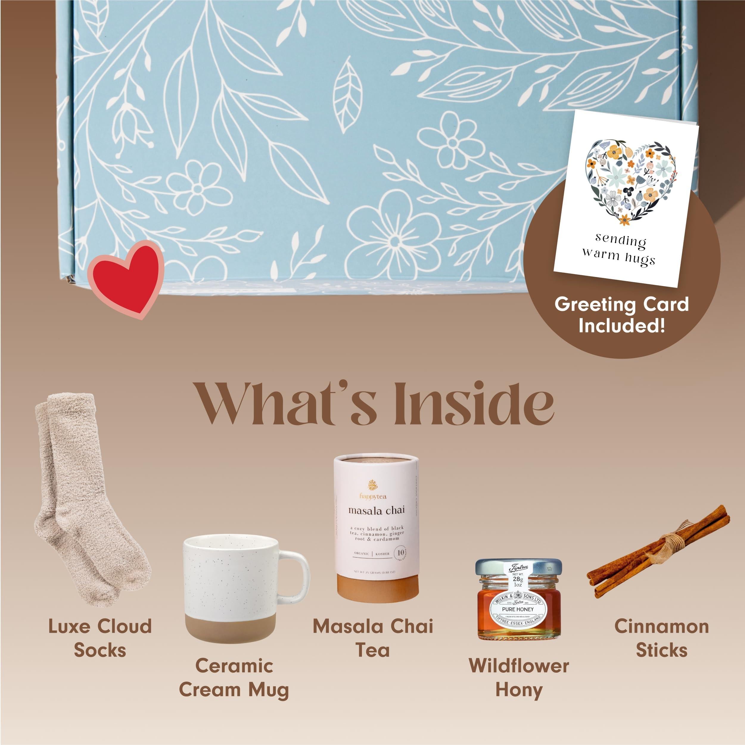 Get Well Soon Comforting Gift Basket for Women Soothing Self Care Box with