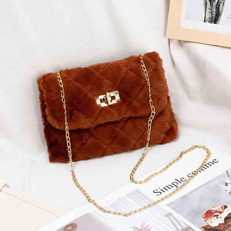 Ladies Fashion Ringer Plush Bag