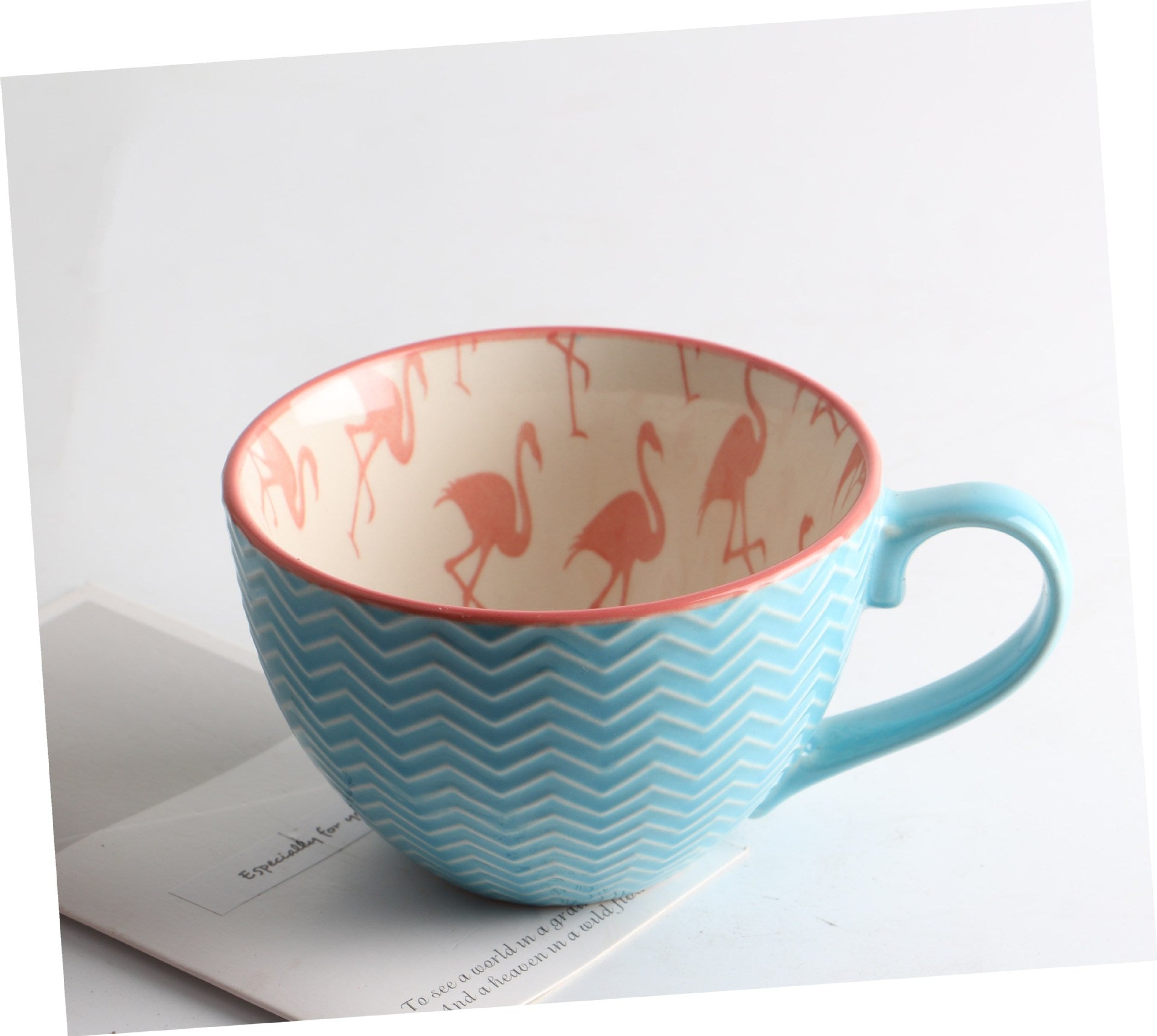 Creative Hand-Painted Ceramic Mug for Breakfast
