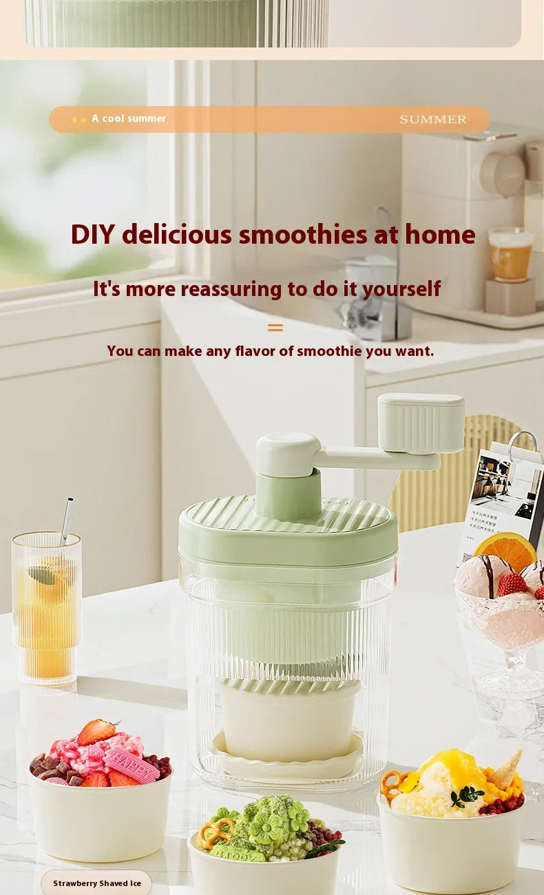 Manual Household Ice Crusher & Slush Maker