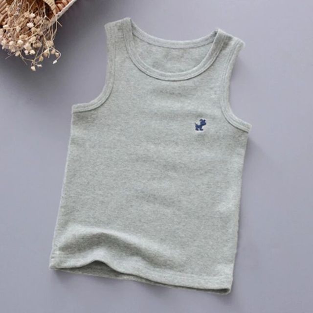 Girls' Graphic Cotton T-Shirt Summer Sleeveless Top