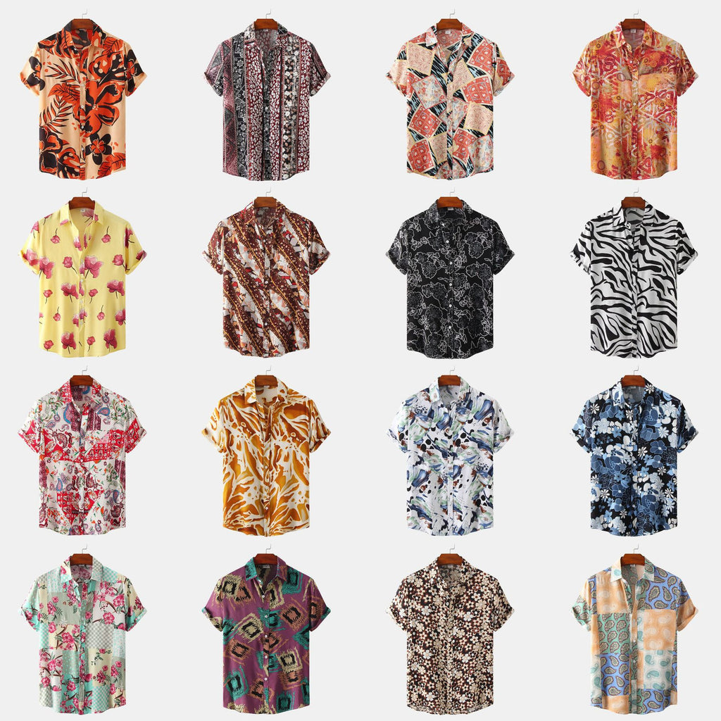 Men's Floral Short Sleeve Shirt - Summer 2022 Collection