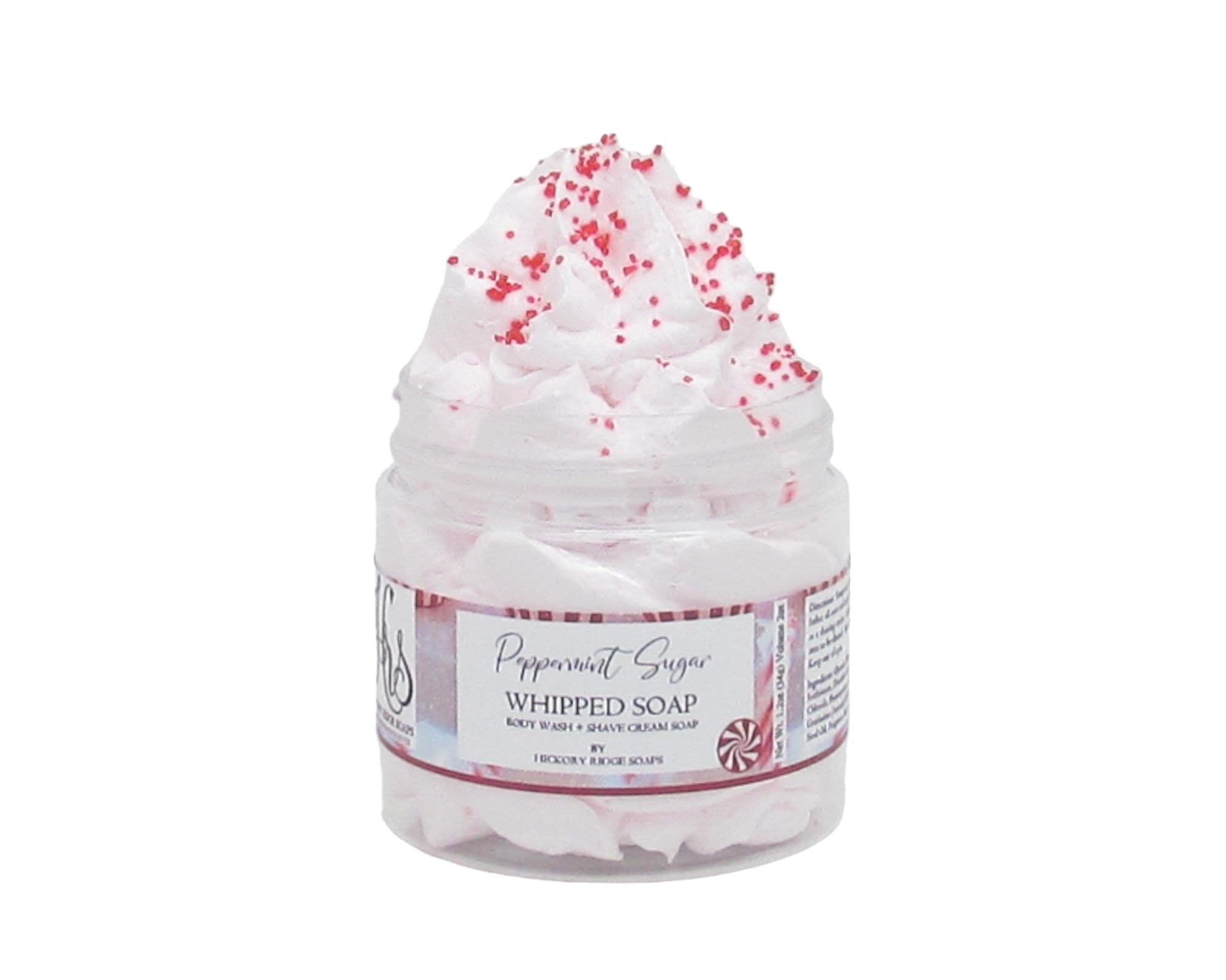 Peppermint Sugar Whipped Soap | Homemade Soap | Body Wash | Mint Soap | Shaving Soap (Medium)