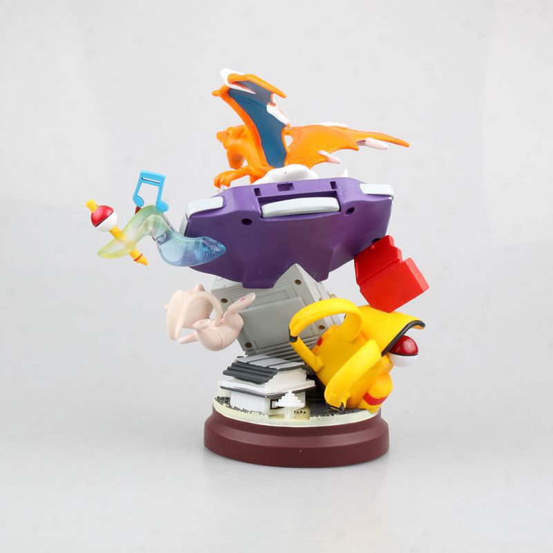 Pokémon GBA Game Console with Pikachu & Charizard Figures