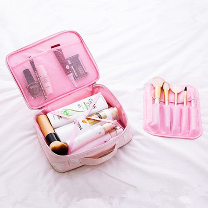 Portable Travel Makeup Bag for Cosmetics and Toiletries