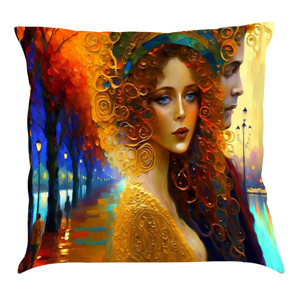 Cotton and Linen Decorative Cushion Cover