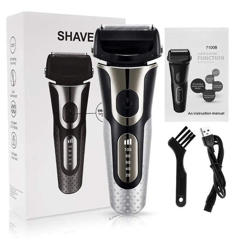 Large Electric Shaver and Beard Trimmer for Men