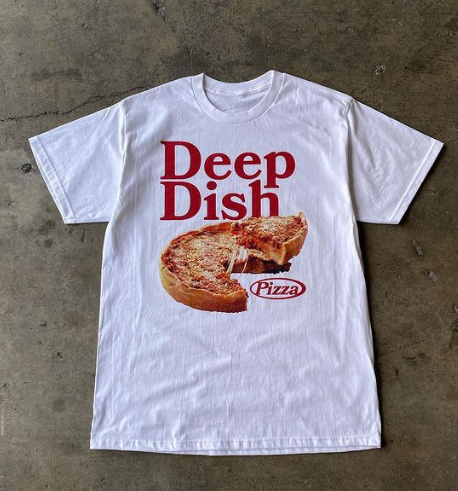Food Print Retro Harajuku Oversized T-Shirt (One Piece)