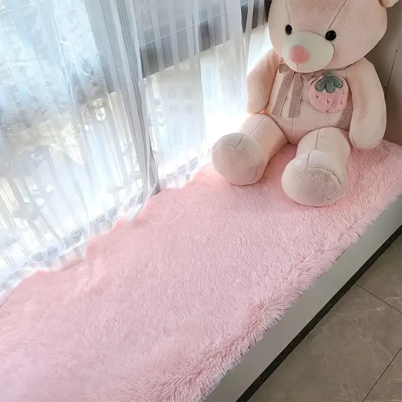Tapis moelleux à poils longs pour salon (1 pièce)