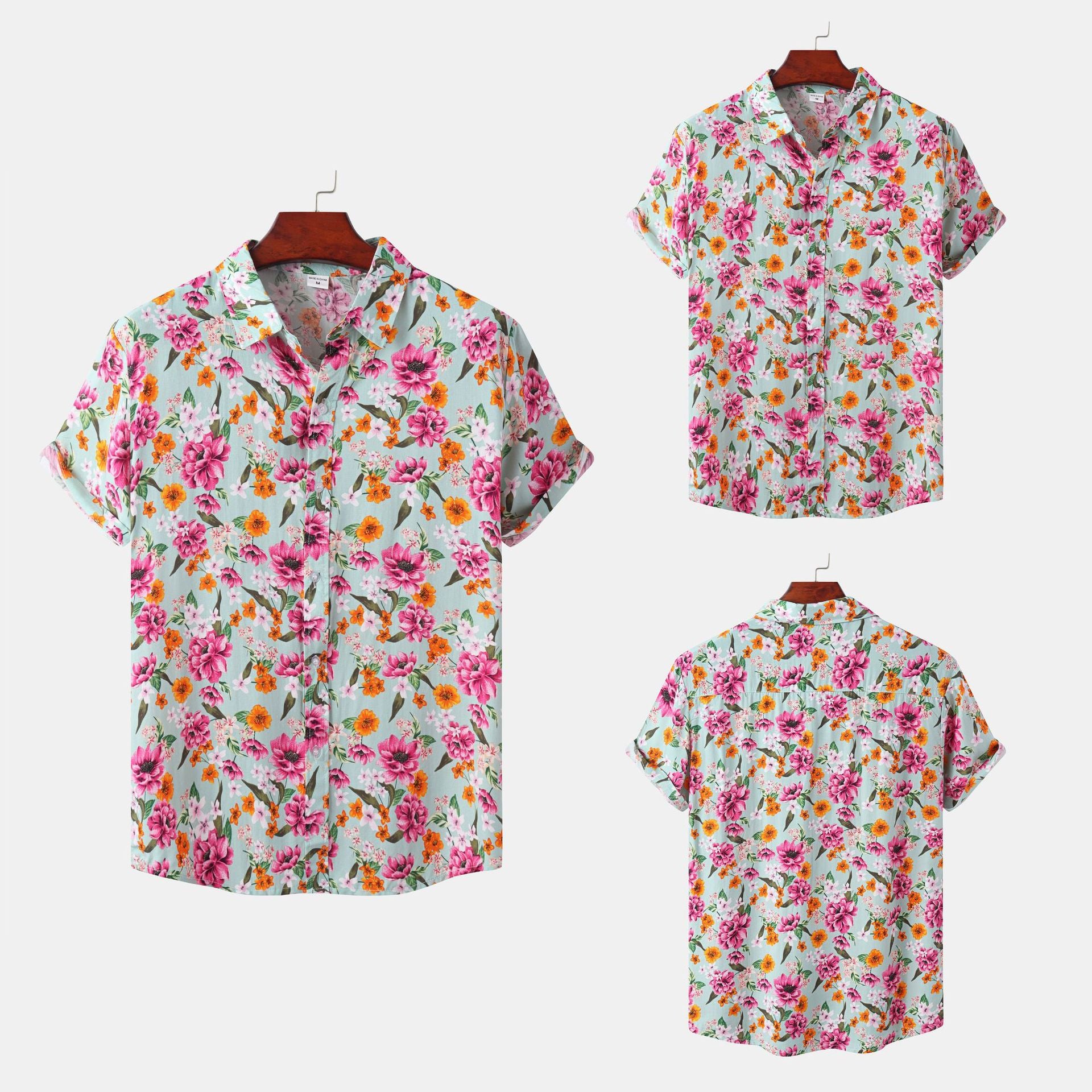 Men's Short Sleeve Floral Hawaiian Shirt 2022 Collection