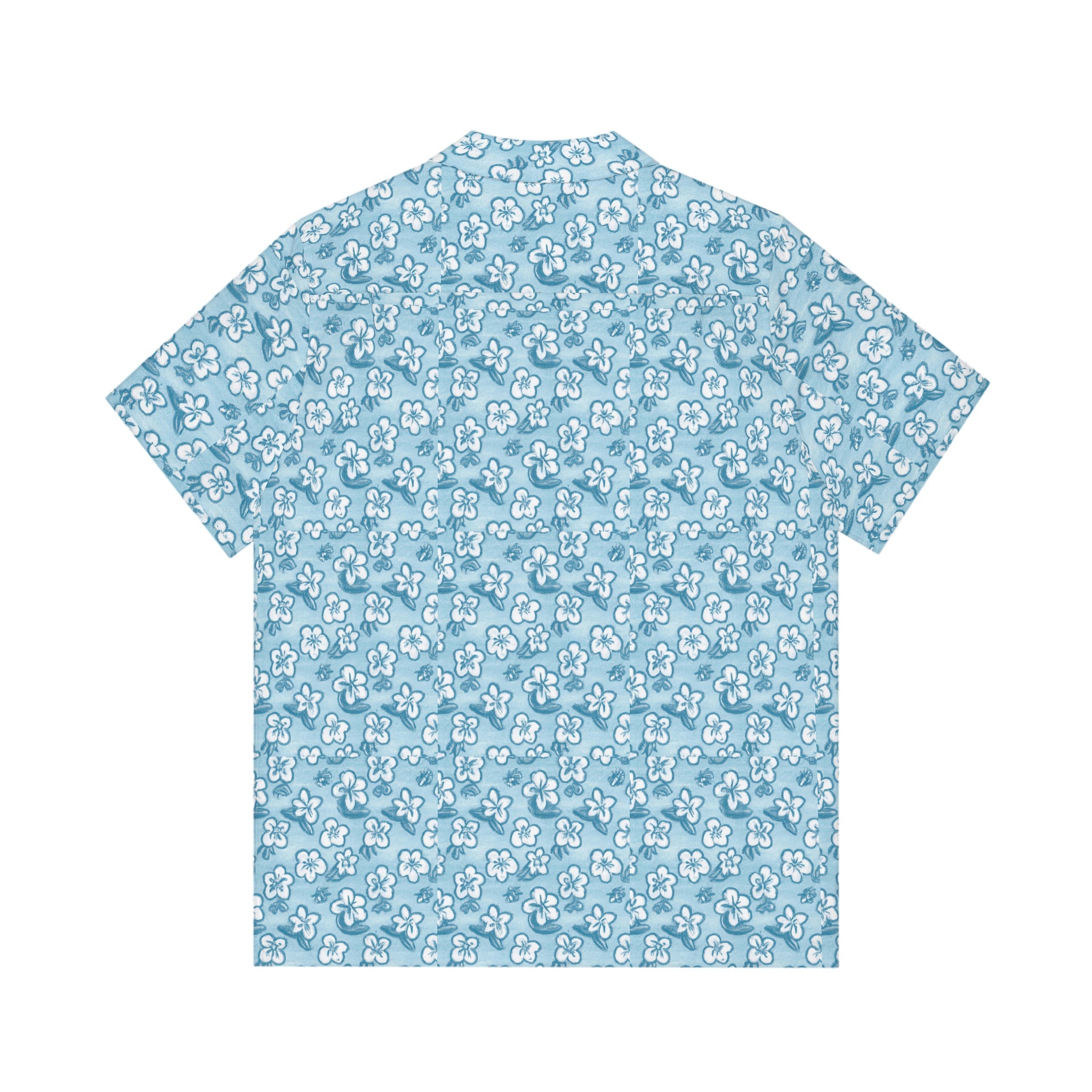 Men's Azul Tropical Flower Hawaiian Shirt