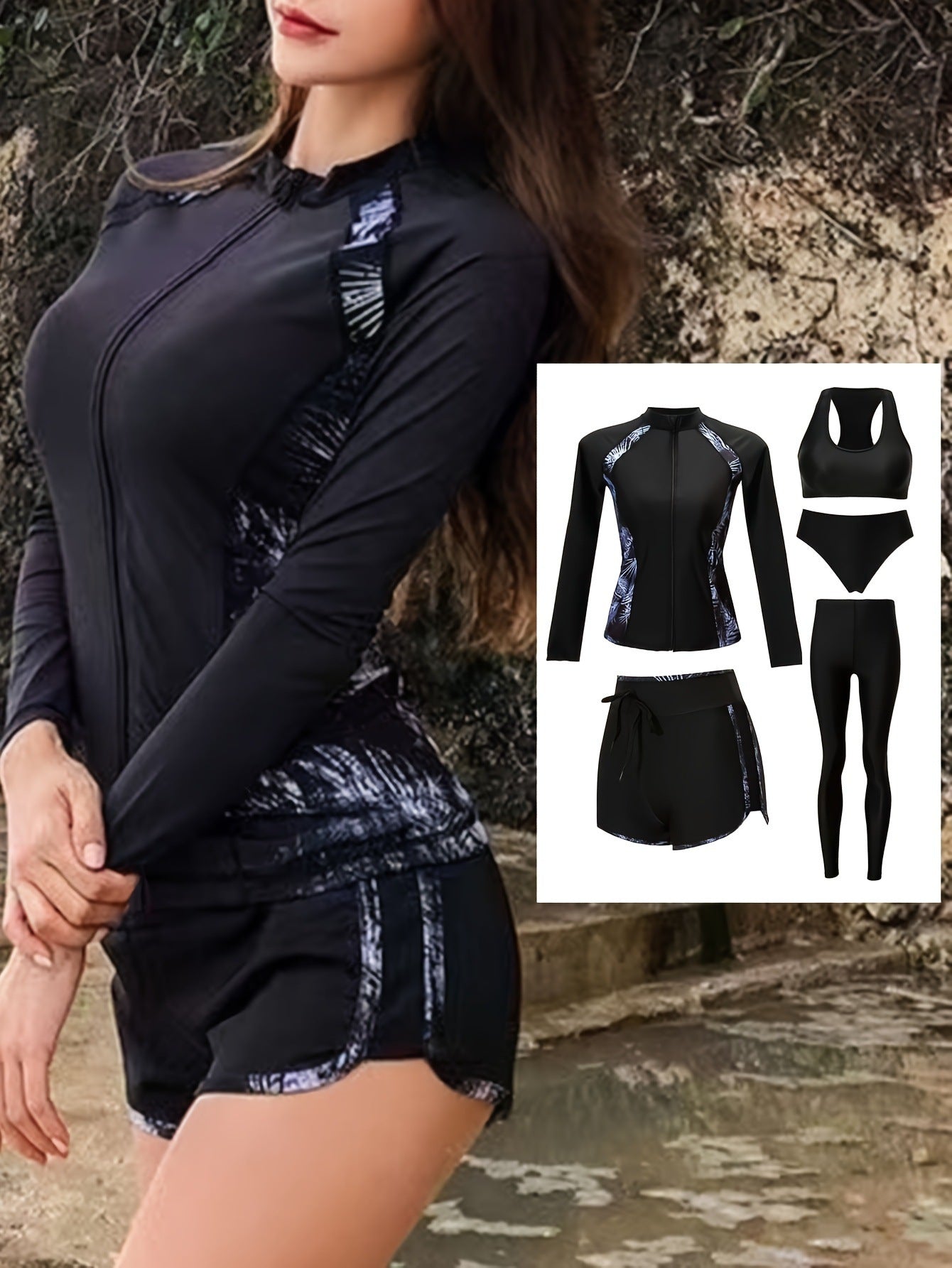 Quick-Dry Sunscreen Surfing Wetsuit Set for Couples