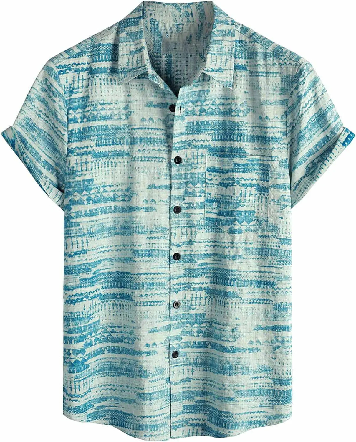 Men's Tropical Hawaiian Short Sleeve Shirt