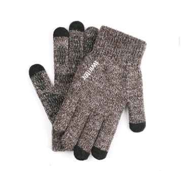 Men's Touchscreen Winter Gloves, Warm Knitted Outdoor Gloves