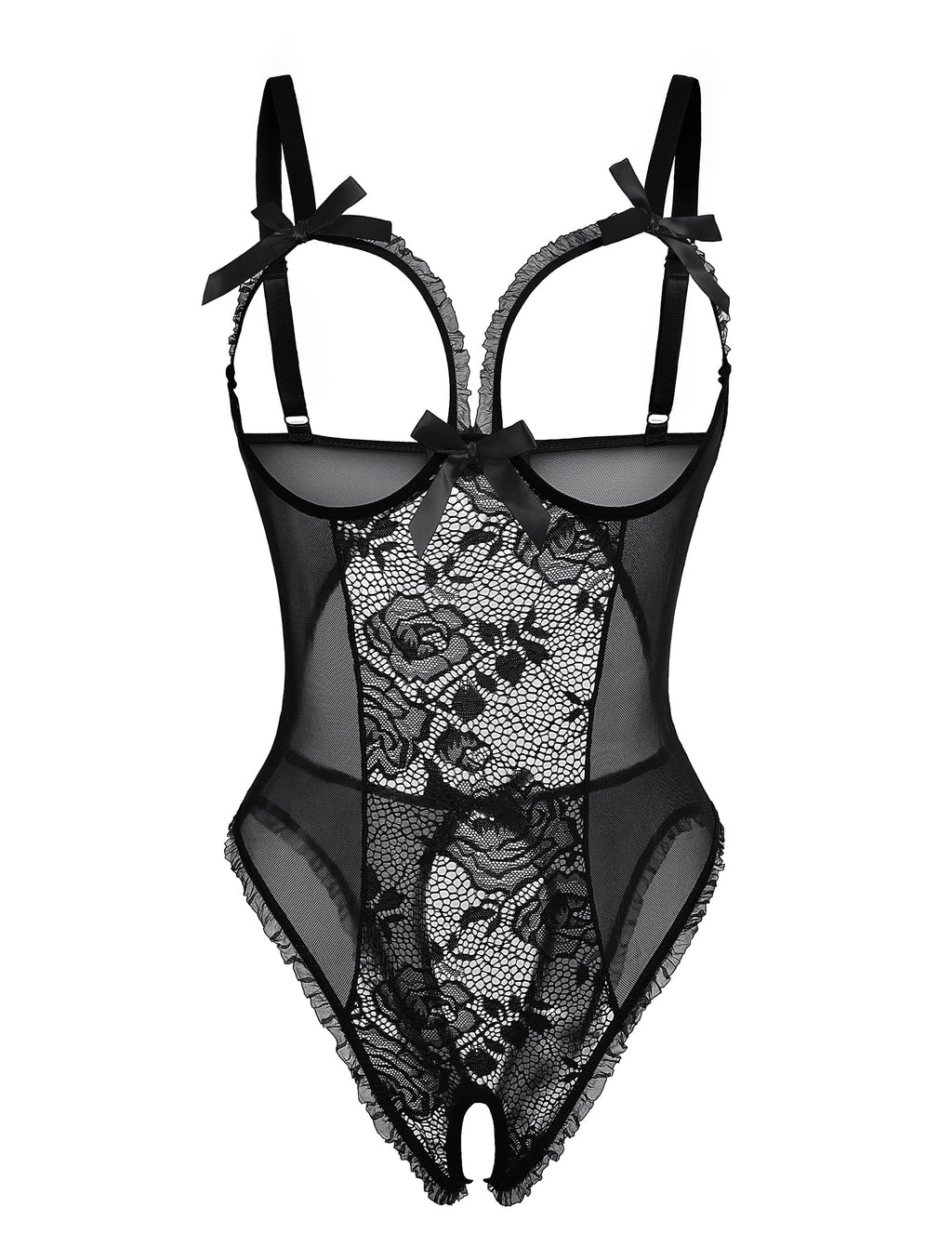 ADOME Lingerie for Women Sexy Teddy One Piece Lace Babydoll Bodysuit