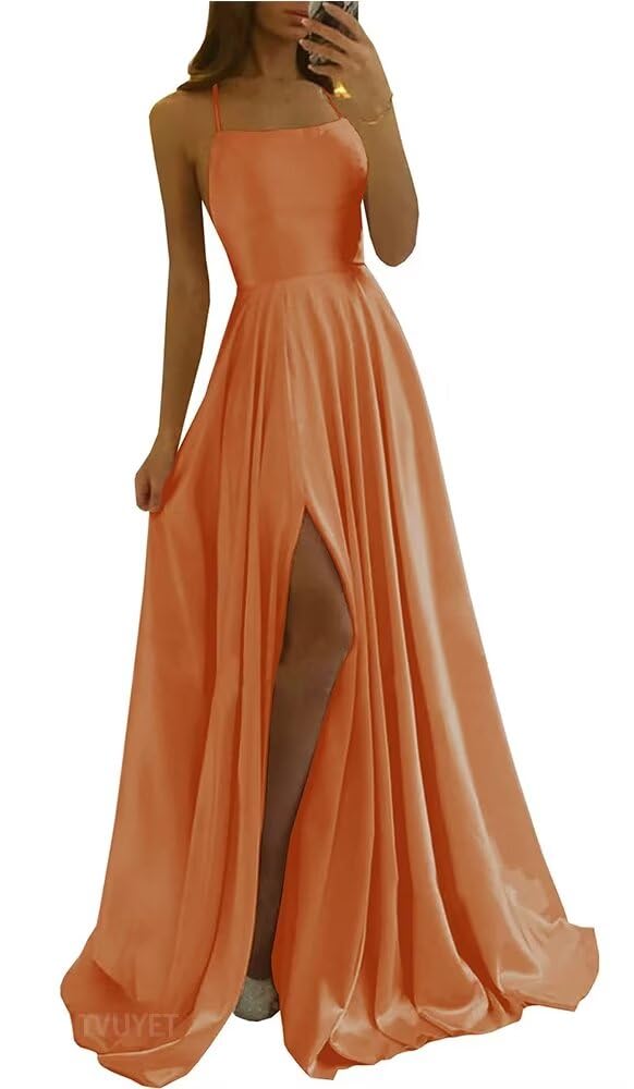 Satin Cowl Neck Sleeveless Backless Maxi Wedding Guest Dress Silk Open Back Tie Back Prom Formal Dresses for Women 2024 Olive