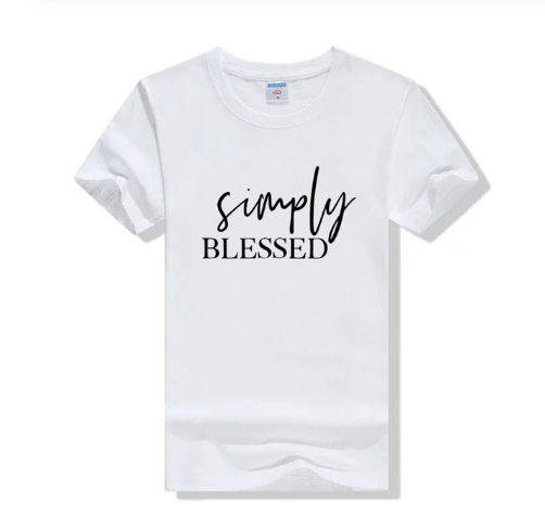 Couples Short Sleeve T-Shirt with Letter Print