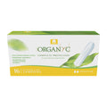 Organyc - Tampons 100% Coton Bio Certifié - Sans Applicateur Sans Chlore Parfums Rayonne et Produits Chimiques 192 Unités Flux Normal (Paquet de 12)
