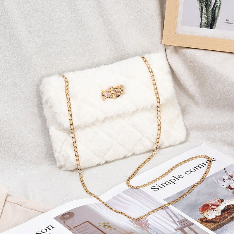 Ladies Fashion Ringer Plush Bag