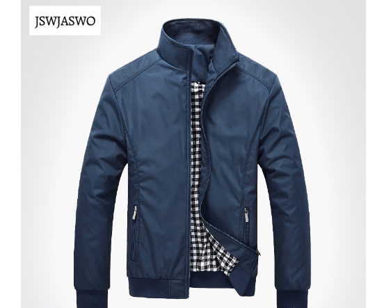 Men's Slim Fit Lightweight Stand Collar Jacket