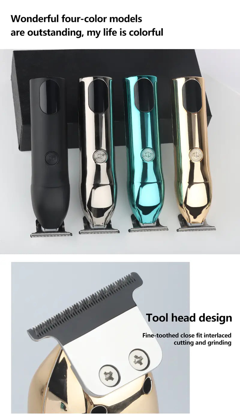 Rechargeable Waterproof Men's Hair and Beard Clipper