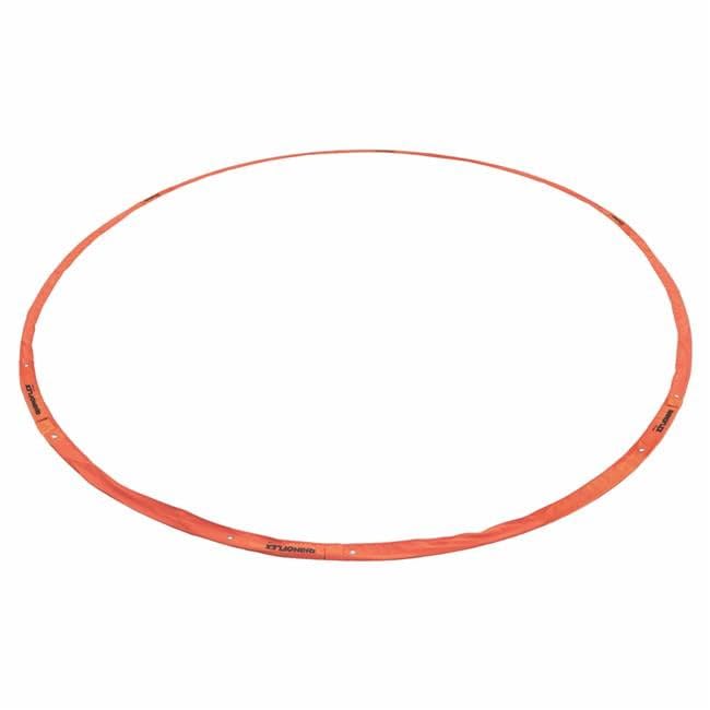 Champion Sports Womens Lacrosse Crease: Rhino Flex Portable Lacrosse Goal Crease - 17 Ft Diameter All Weather Crease with Weights Stakes and Carry Bag - Orange