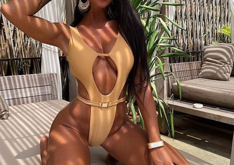 Sexy Triangle Waist Tie One-Piece Swimsuit SU1477