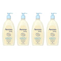 Aveeno Baby Daily Moisture Lotion with Natural Colloidal Oatmeal & Dimethicone Fragrance-Free 18 fl. Oz (Pack Of 4)