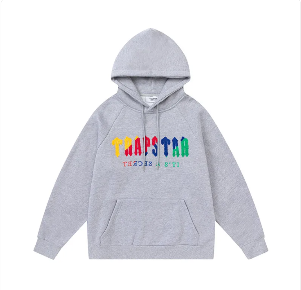 Plush Hoodie and Zipper Pants Set